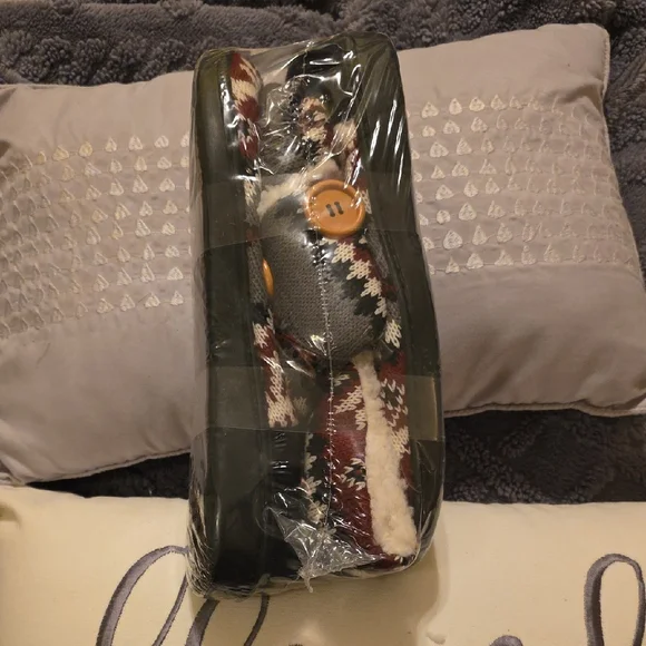 Oncai Women's Cozy Winter Knit Red, Black and White Snowflake Button Boots Sz 9 - Picture 7 of 8